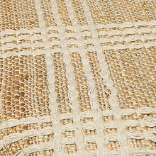 Gaston Recycled Cotton & Jute Pouffe